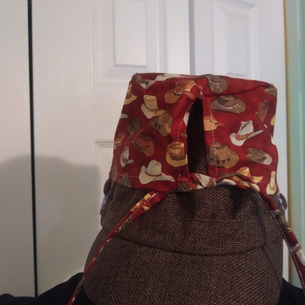 2295 Jeaniemade Short Size Surgery Cap/Do-Rag With Ties in The Back - Picture 3 of 3
